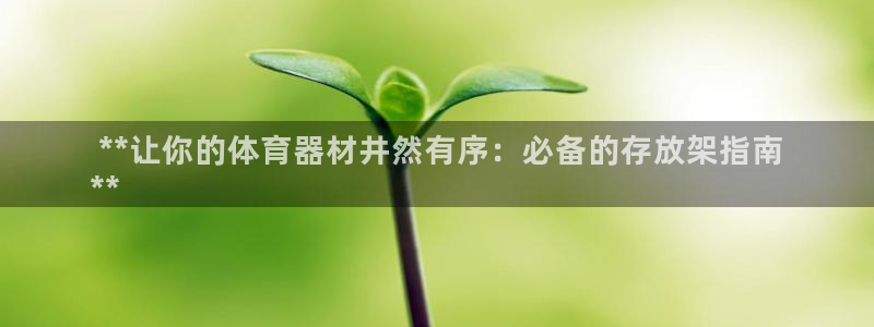 耀世娱乐登陆官网下载： **让你的体育器材井然有序：必备的存